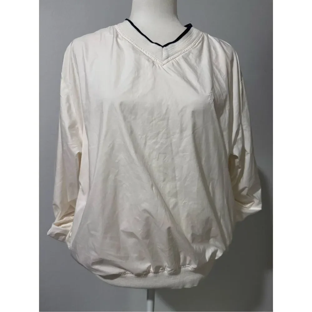 Polo Sport Ralph Lauren vintage off white preppy windbreaker jacket M